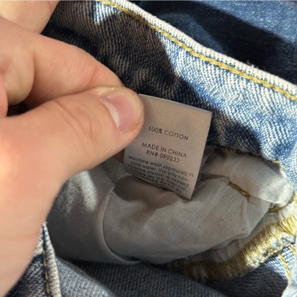 PacSun High Rise Straight Leg Jeans Distressed Light Wash Size 26 Denim - Picture 10 of 10